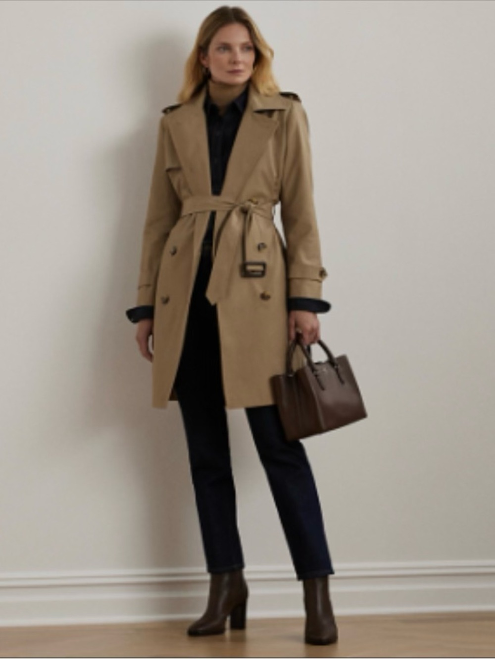 Ralph Lauren Beige Satin-Lined Jacket